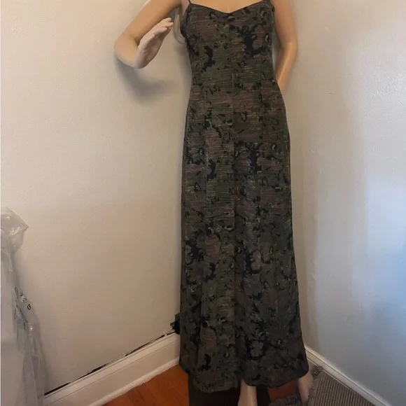 Jessica Simpson | Dresses | Jessica Simpson Floral Maxi Dress Black And  Green | Poshmark